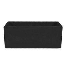 사각 대형화분 플랜트박스 카페 플랜트 실내 거실 울타리, 검정색, 시멘트, 길이 80x폭 25x높이 25
