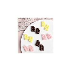 trekko 네일 파츠 초코 초콜릿 네일 파츠 20개입 3색 믹스 수지 소재 발렌타인