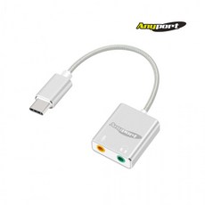 [애니포트] Type-C to 7.1 외장형 USB사운드카드 JH71C 사운드카드, 1개, ES-OTG21싱글