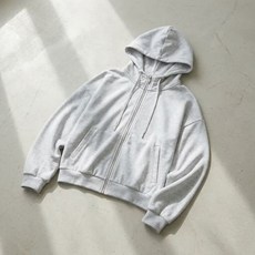 미즈노 24AW 여성용 스웻 후드쟈켓 크롭기장 오버핏 뛰어난 보온성 면폴리혼방 소재 32YE4820 2C No.1791023