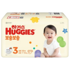 하기스 뉴 보송보송 밴드형 기저귀 공용, 3단계, 112매