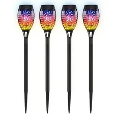 LED 불꽃 놀이 램프 야외 정원 장식 통로 요정 조명 방수 크리스마스 마당 발코니 파티오 잔디 빛, 28) Blue  4Pcs, 04 Blue_01 4Pcs