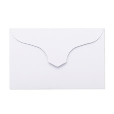 루트바나나 95x60mm 100매 컬러 미니 카드 증명사진 쿠폰 종이 봉투 명함봉투, 화이트, 100개