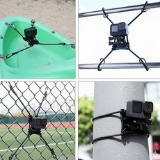 DJI 오즈모 포켓3/2 액션 5프로/4 인스타360 X5/X4 고프로 액션캠 악세사리 스파이더 마운트 브라켓 거치대 야외촬영 필수품, 1개