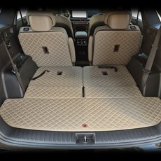 국내제작 기아 쏘렌토 4세대 MQ4 (20년-현재) 자동차 트렁크매트 + 2열등받이, 6인승, 올리브브라운