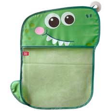 Ingua Baby 恐龍收納網 浴室玩具收納網 可愛造型 玩具收納袋, 綠色, 一組