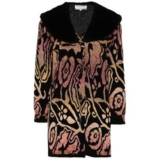 안젤로 빈티지 컬트 중고 1980's 인타르시아 니트 코트