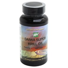 DAIWA HEALTH DEVELOPMENT 超級磷蝦油500mg軟凝膠, 1罐, 60顆, 1罐