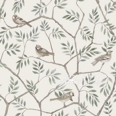 꽃무늬 벽지 수입 엔틱 플라워 접착식, 오프화이트