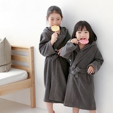 마켓블링 ANKID 아동 30수 샤워가운 호텔 욕실 목욕 바스, 네이비, 1개