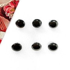 10mm 자개느낌 검정 플랫 콩단추 꼬다리단추, 20개, 블랙