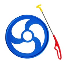 전통굴렁쇠 놀이도구 단체게임 야외활동 추억의놀이 체육용품, 윙즈스토어 굴렁쇠 37cm 파랑색