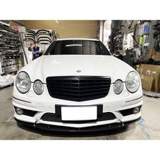 BENZ W211 圓頭版 水轉印卡夢 前下巴, 1個