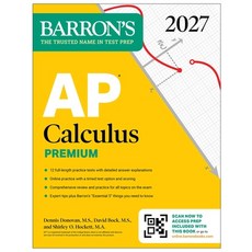 (영문도서)AP Calculus Premium 2027: Prep Book with 12 Practice Tests + Comprehensive Revi... Paperback, Barrons Educational Services, English, 9798349700750