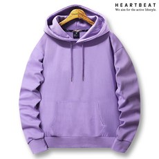 Heartbeat Yubeutin連帽T寬鬆版純色長袖T恤情侶裝團體服男女通用情侶T大尺碼團體T連帽衫