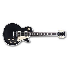 검정색 LES 스타일 기타 모양 스티커 기타리스트 일렉트릭 밴드 폴 록 케이스 자동차 창문 노트북용 비닐 데칼 2498431, 검정색 LES 스타일 기타 모양 스티커 기타리스트 일렉