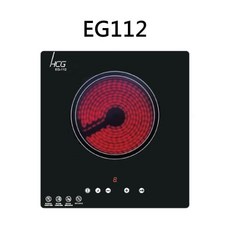 HCG 電陶爐, 液化天然氣 (LNG), HCG和成 廚房三機及熱水器系列-EG112 觸控式單口電陶爐-黑 不含安裝