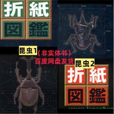 종이접기 공예 DIY 곤충 도안 컬러