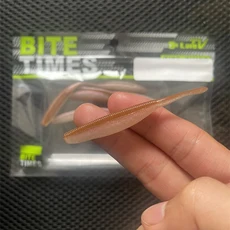 LURETV OSP SAME STYLE Dolive Stick 고밀도 흔들리는 꼬리 벌레와 나무를 무연 소프트 미끼로 감응, 06 SMALL BROWM 8PCS