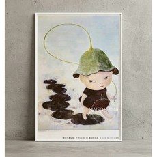 奈良美智 Yoshitomo Nara “walk on” 德國美術館限定 巨幅海報 畫 絕版品, 海報含裝裱