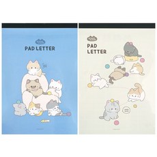 냥냥 패드편지지(2개)[WBF58C7], 1개