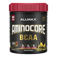 ALLMAX Aminocore BCAA支鏈胺基酸粉 鳳梨芒果口味, 1個, 945g