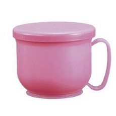 【藥師優選】實體藥局推薦 清爽君假牙清洗杯【老人當家】【ASAHIKOYO】簡約防滑設計，食品級材質，附瀝水籃, 1個, 粉紅色