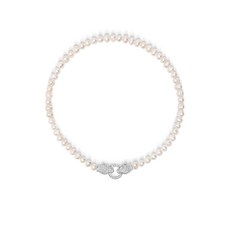 니알라야주얼리 팬서 헤드 펄 장식 네크리스