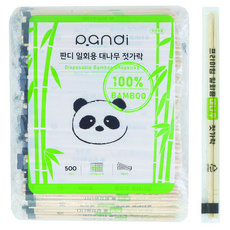 판디 일회용 대나무 젓가락, 500개입, 1개 500개입, 1개