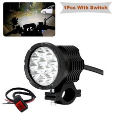 오토바이 라이트 안개등 추가 어드벤처, 색상: 2. 1pcs with Switch