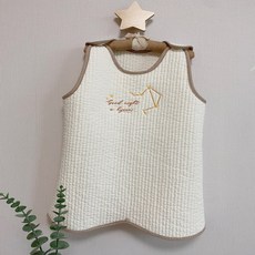 유아 아동 별자리 이니셜 수면조끼 주문제작 자수 보온 누빔 겨울용