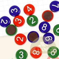 지니셀 숫자 자석 세트 1-10 숫자가격, 빨강