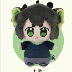 毛絨玩具 公仔 玩偶 掛飾 包包掛件 羅小黑戰記大電影周邊毛絨玩具 羅小黑10cm人形玩偶, 1個, 小黑