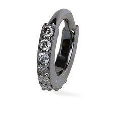 라크앤베리 14K 골드 모더니스트 다이아몬드 후프 이어링