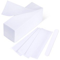 미루쿠 200개 대형 부직포 왁스 스트립 바디 및 얼굴 왁싱 Mirucoo 200 Pieces Large Non-woven Wax Strips for Body and Facial, 1개