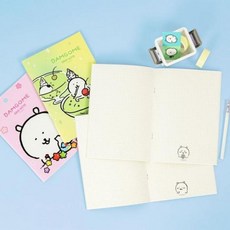 담곰이 그리드 중철노트, 그린, 1개