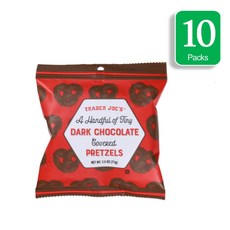 트레이더조 핸드플 오브 타이니 다크 초콜릿 미니 프레첼, 10개, 71g