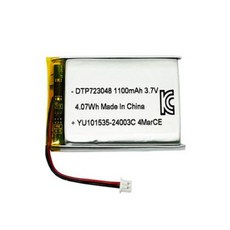DTP 723048 3.7V 1100mAh, 1개, 1개입