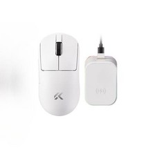 MCHOSE A7 V2 Ultra 마우스 게이밍 초경량, A7 V2 Ultra+ 화이트 (무선충전 포함)