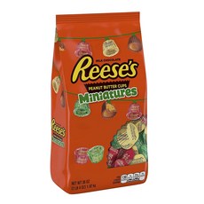 Reese's 無麩質微型牛奶巧克力花生醬杯, 1包, 1.02kg