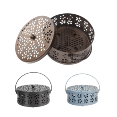 鐵藝蚊香盒 - 蚊香架/蚊香座/蚊香盤/香薰爐 - 防蚊蟲檀香薰香架, 古銅色