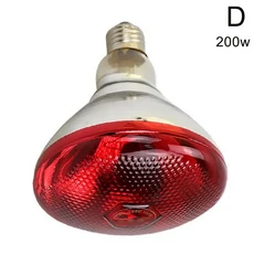 가금류 농장 동물 축산 온실 재배용 빨간색 열전구 램프 고온 잔류 파충류 전구 UV 라이트, 04 D, 01 China, 1개