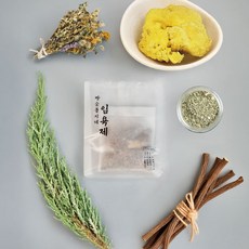 [빵순돌이네 바스] 강아지 유기농 입욕제/ 아토피 피부염/ 상황버섯 쑥 감초 어성초 편백 20g 1개