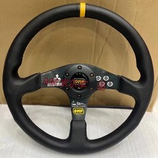 SIMSH 트러스트마스터 T300RS 컨트롤러 스티어링휠 레이싱휠 TGT DIY 핸들, 1개, C. 천연 가죽 OMP 버튼