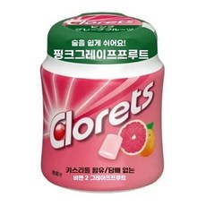 정통 일본 클로렛 무설탕 껌 제거 활력 파워풀 - 상쾌함 및 증진. 민트 입냄새, A. 클로레 자몽맛 130gx1병