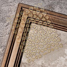 클래식네일 하트씰 네일스티커 젤네일아트재료, 1개, 옐로우(250)