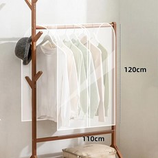 옷걸이 커버 케이스 방수 의류 투명 보호기 보관, 1pc 110x120cm, 1개, 1개입