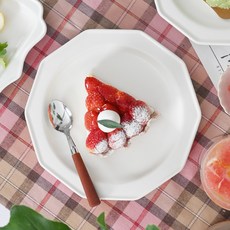 벨리사 도자기 팔각 원접시 23cm, 벨리사 원접시23cm[화이트], 1개