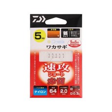 다이와DAIWA 빙어용 장치 크리스티아 와카사기 SS속공 쇼트 아카도리 M5개-1.0