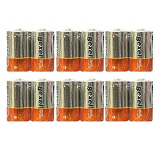 벡셀 알카라인 건전지, D형, 1개, 12개입